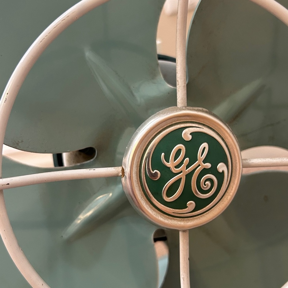 GE Vintage Style Green Fan